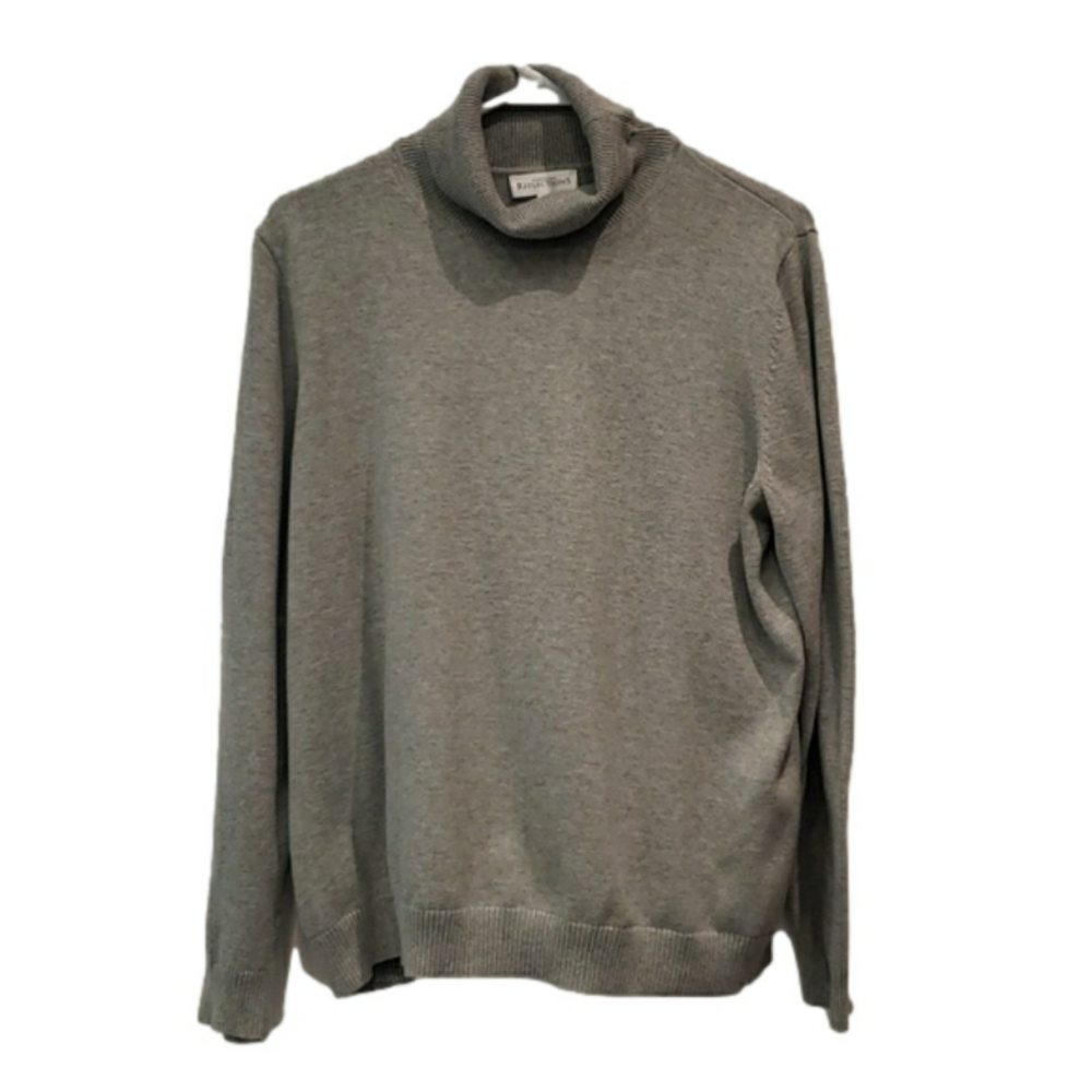 NORTHERN REFLECTIONS Turtleneck Classic Grey Long Sleeve Women's Large